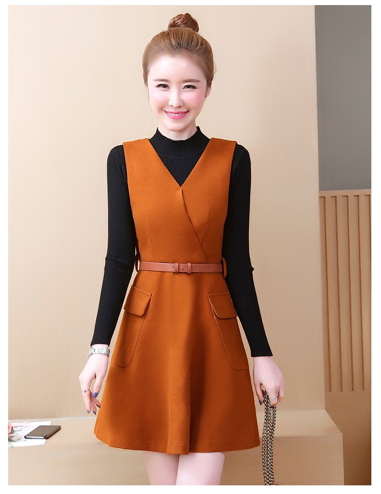 Set váy dạ áo len