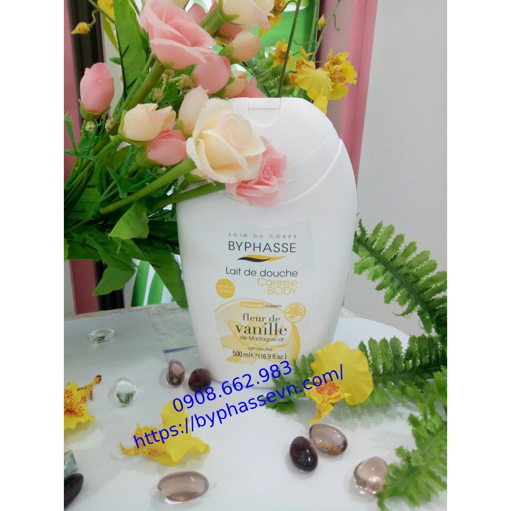 Sữa tắm Byphasse hoa Vanilla 500ml