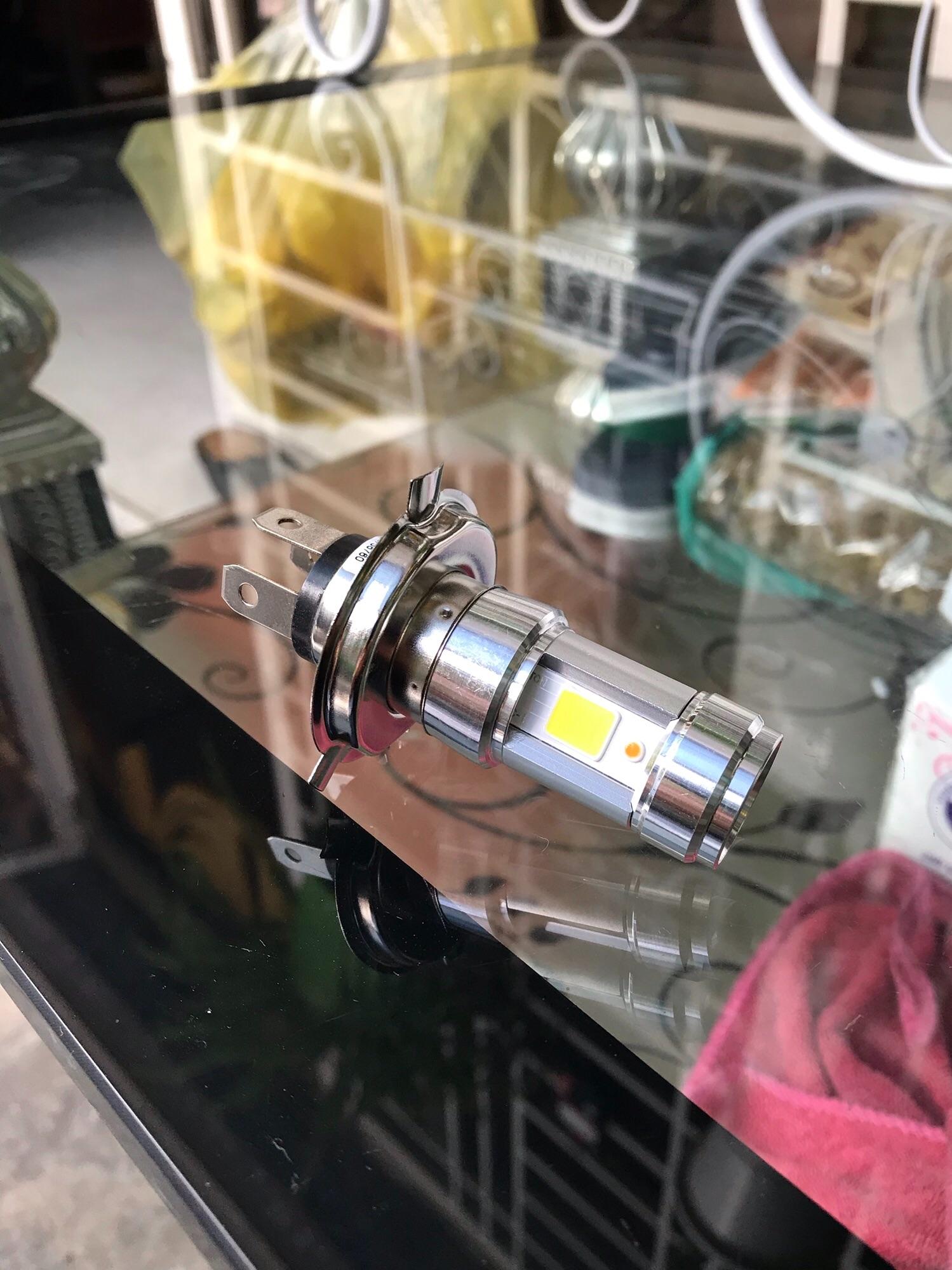 ĐÈN PHA LED 3 TIM  H4 SIÊU SÁNG CHO XE MÁY