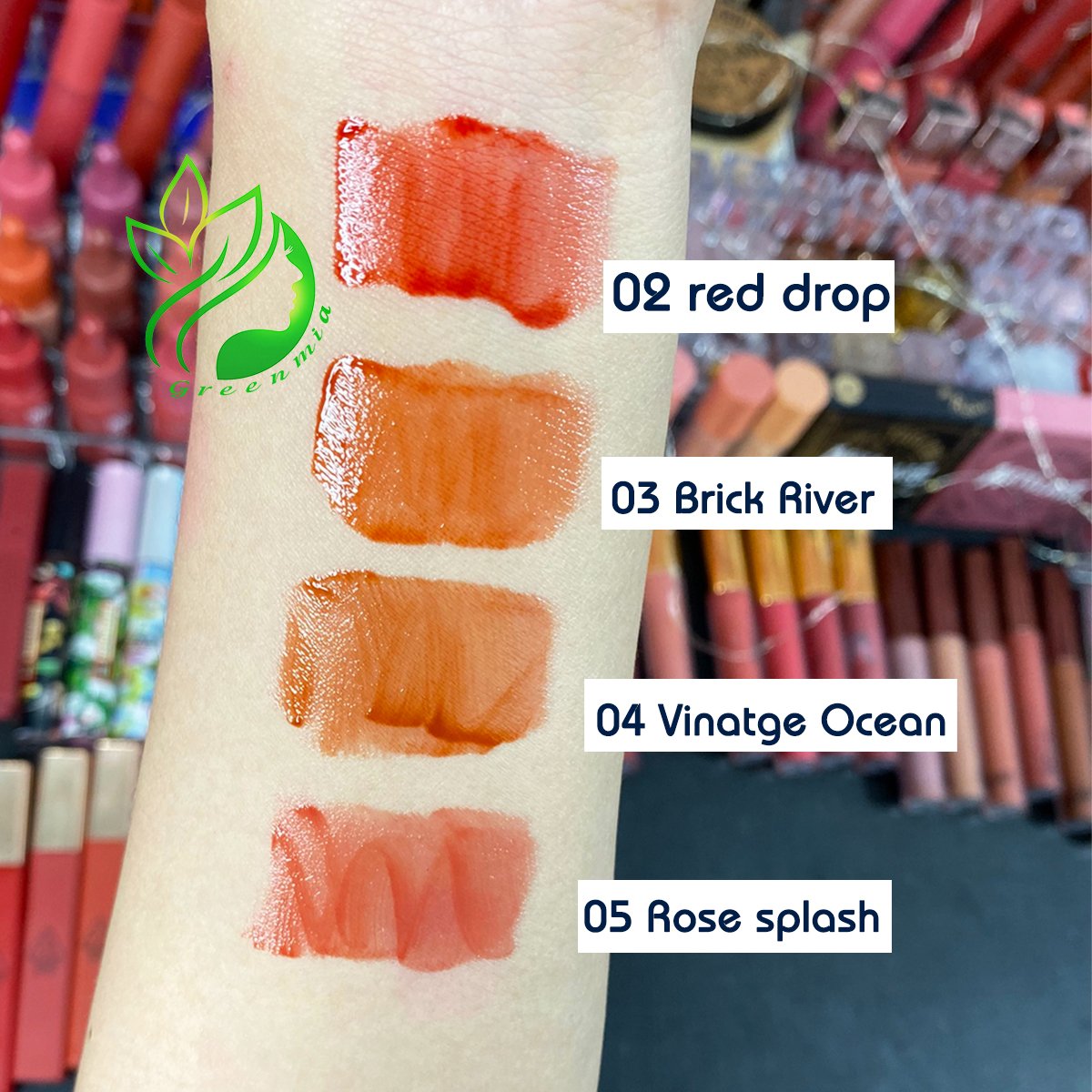 Son Romand Bóng Glasting Water Tint Màu 02 Red Drop Đỏ thẫm 5ML [CHÍNH HÃNG CHECK HIDDEN TAG] ️