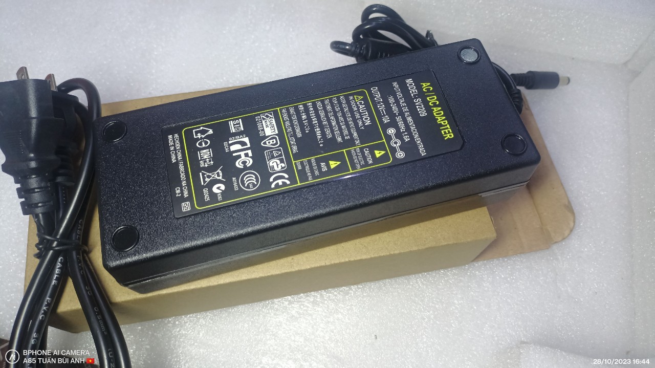 Nguồn 12V 5A adapter - 12v 10A