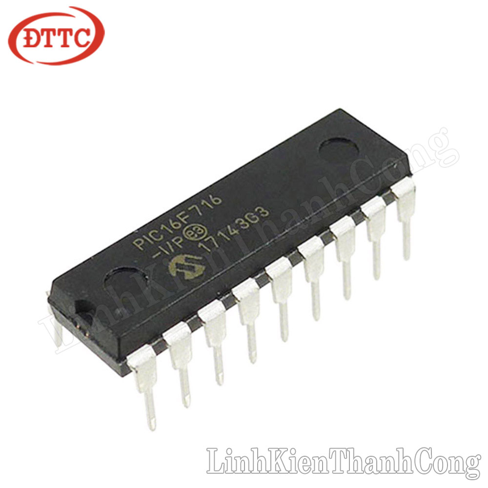 PIC16F716-I/P Chân Cắm (Chính Hãng)