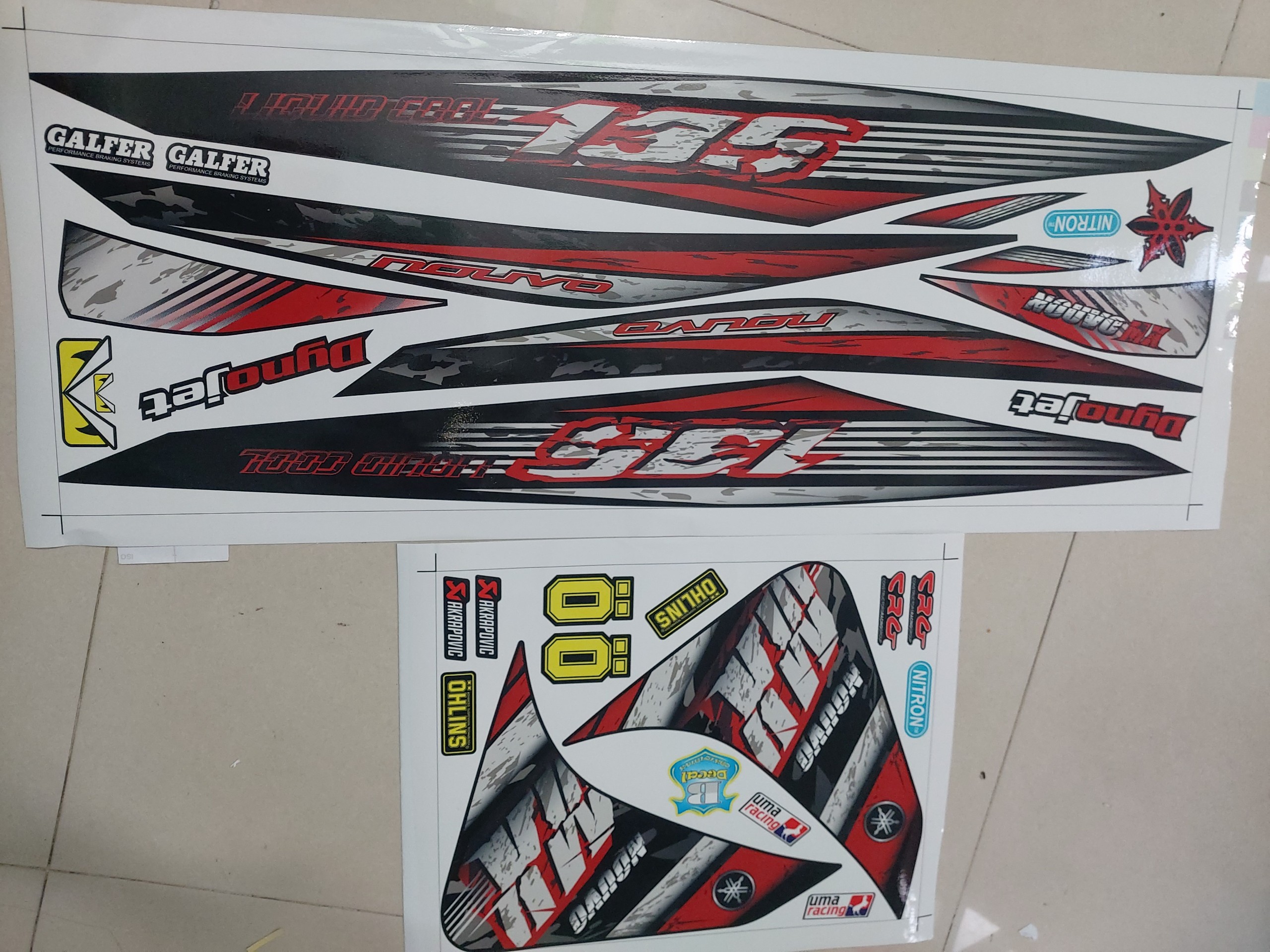 Tem xe nouvo 4 135 MX đỏ đen