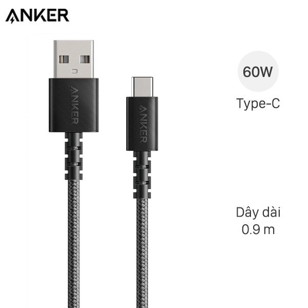 Cáp Type C 0.9m Anker PowerLine Select+ A8022 ( Like New )