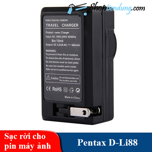 Sạc cho pin máy ảnh Pentax D-Li88