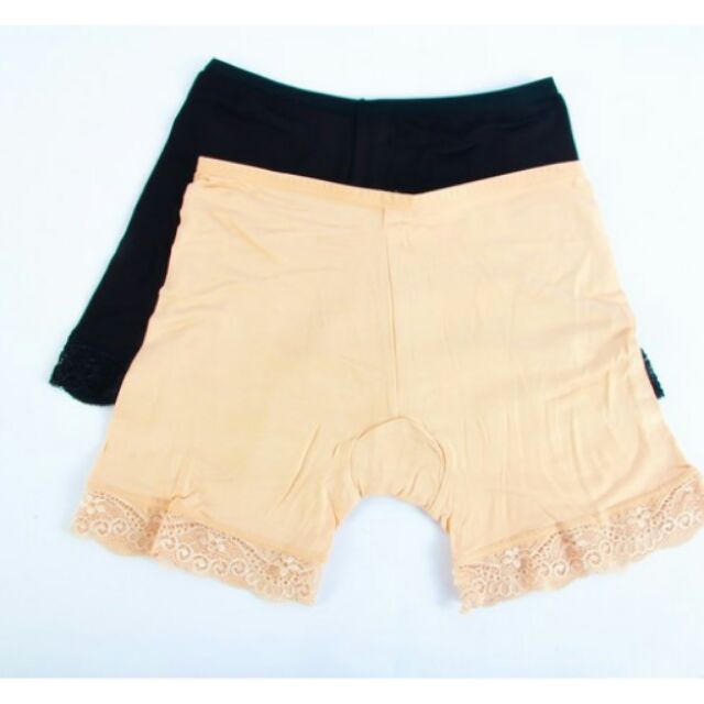 [HCM]QUẦN MẶC TRONG VÁY CHÂN REN SIZE L ( DA VÀ ĐEN)