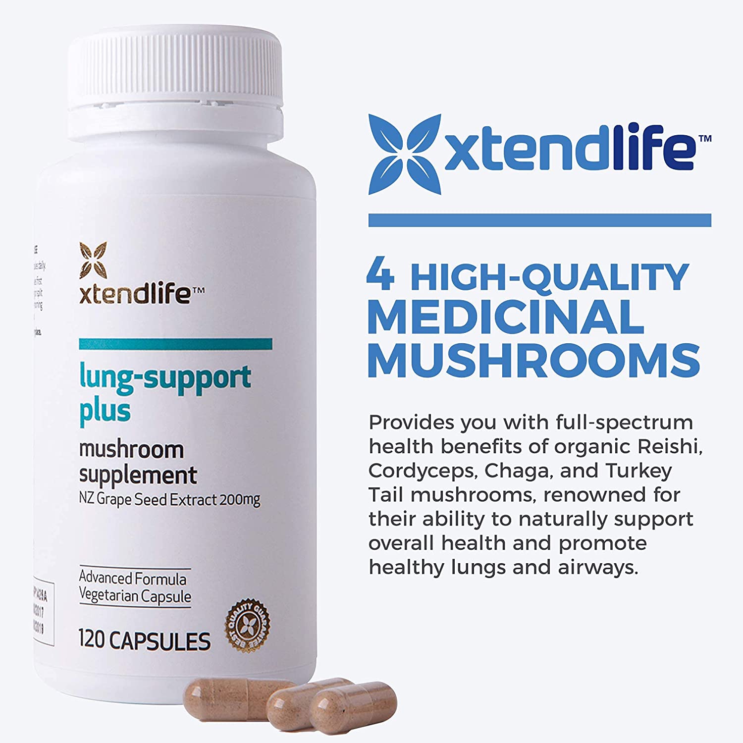 Hộp Xtend Life Lung Support Plus (120 Viên)