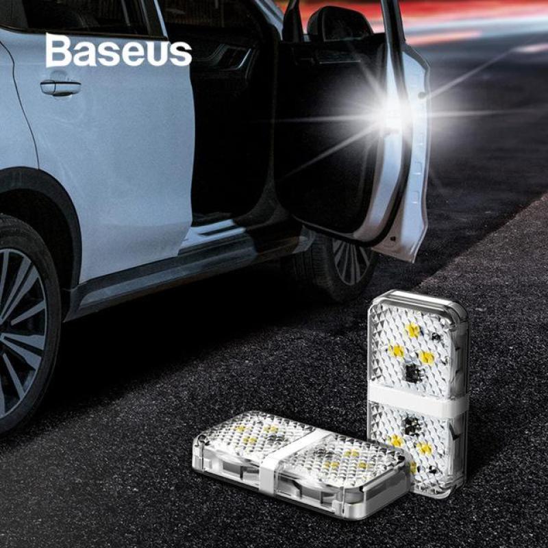 Bộ 2 chiếc 6 đèn led gắn cánh cửa xe ô tô báo hiệu và cảnh báo an toàn chống va chạm - Phân phối bởi Baseus Vietnam