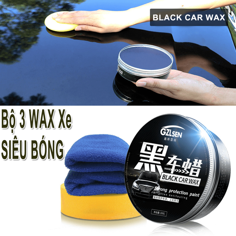 WAX Đánh Bóng BLACK cho Xe ô tô, Xe Máy