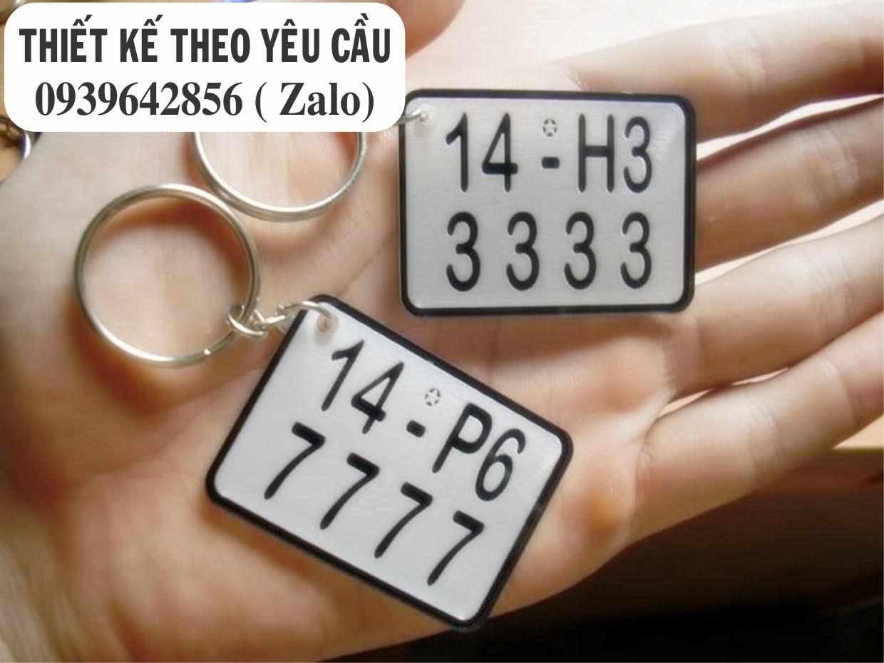 Móc Khóa In biển Số Xe