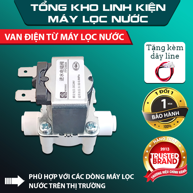 Van điện Từ Máy Lọc Nước Van Từ 24v đấu Nhanh Van điện Từ 24v Sử Dụng Cho Tất Cả Các Loại