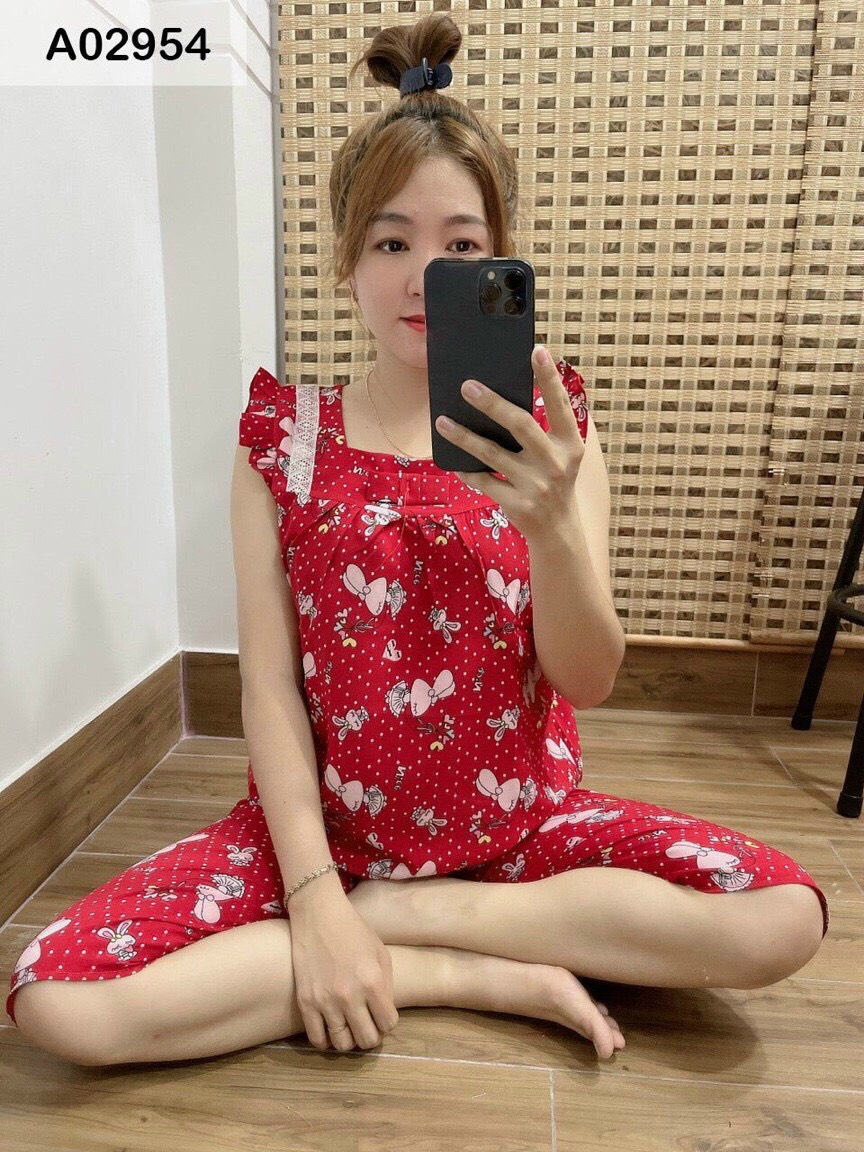 [HCM]Set Bộ Kate Lụa Mặc Nhà Duyên Dáng