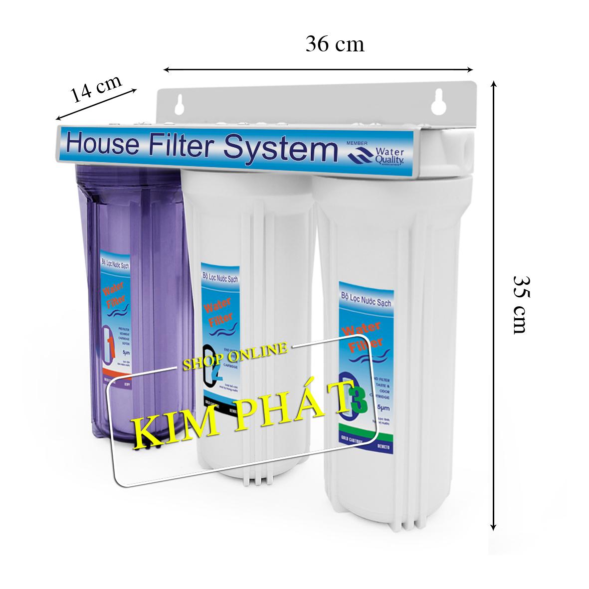 [HCM]Bộ lọc nước sinh hoạt 3 cấp -3TTR