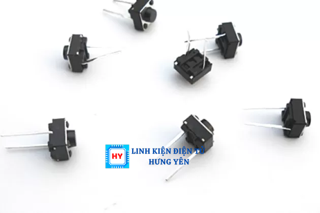 Nút Nhấn 6X6X5MM 2 Chân Cắm Chất Lượng Cao