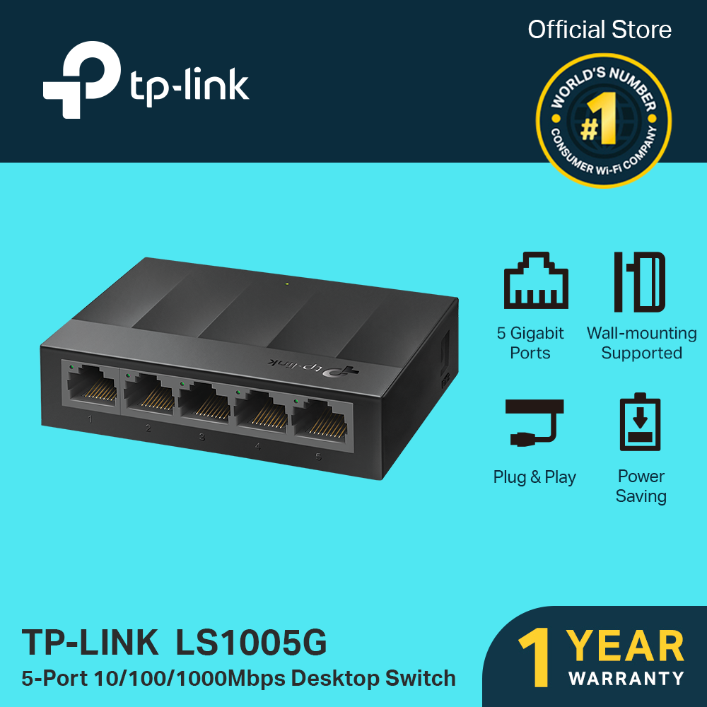 Tp-link ls1005g 5 port gigabit switch new