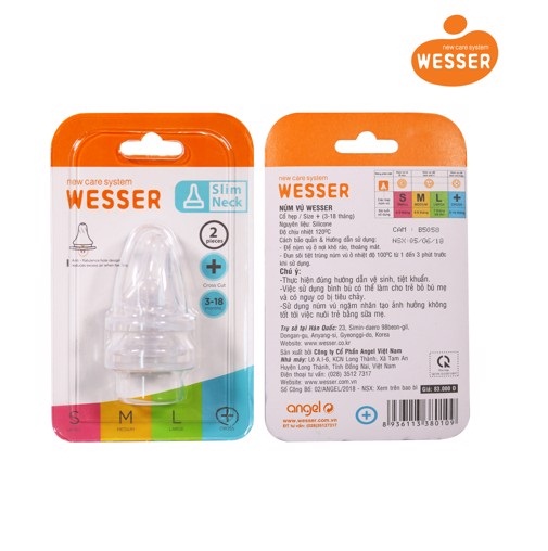 SET 2 NÚM TY WESSER CỔ HẸP (đủ size)