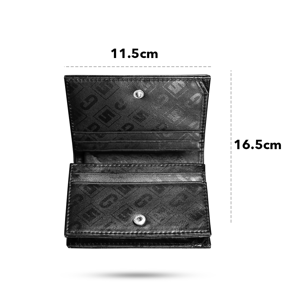 Ví Gập Đôi Nữ, Nam SAIGON SWAGGER® Da Thật Cao Cấp ECLIPSE FOLD WALLET