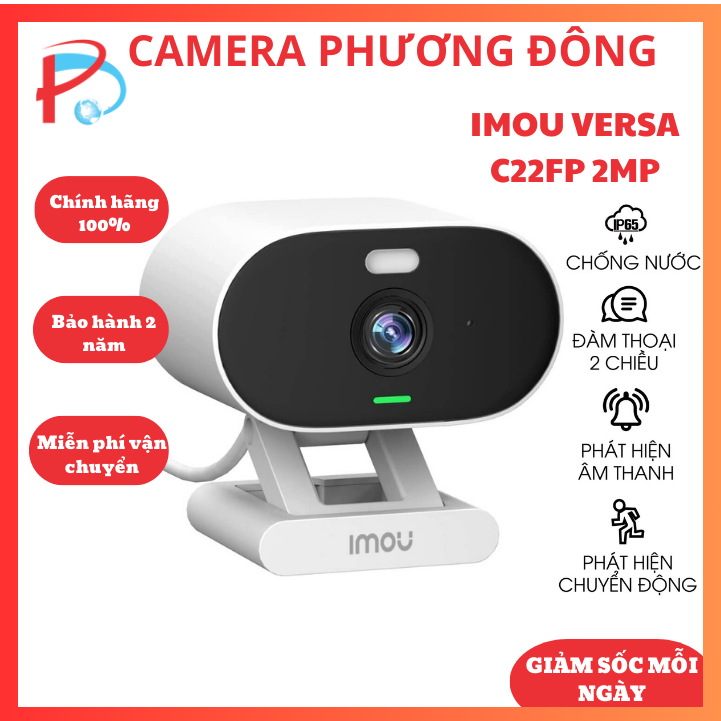 Camera wifi imou versa c22fp 2mp đế nam châm, đàm thoại 2 chiều - hàng chính hãng