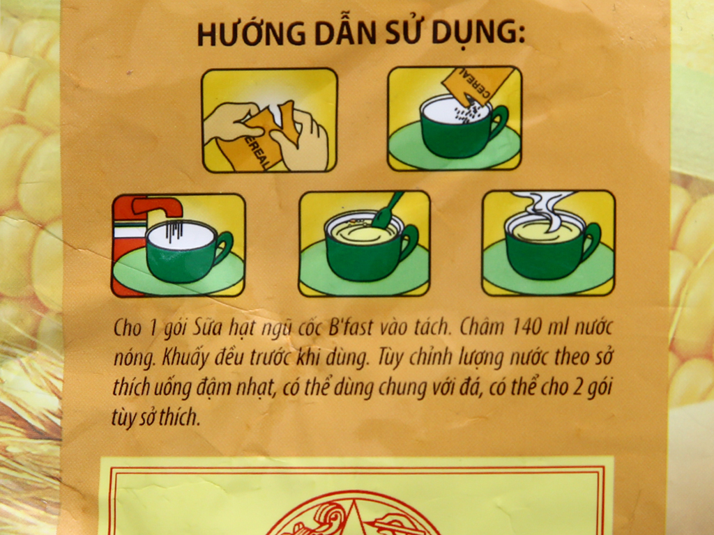 Ngũ cốc dinh dưỡng VinaCafé B'fast bịch 500g