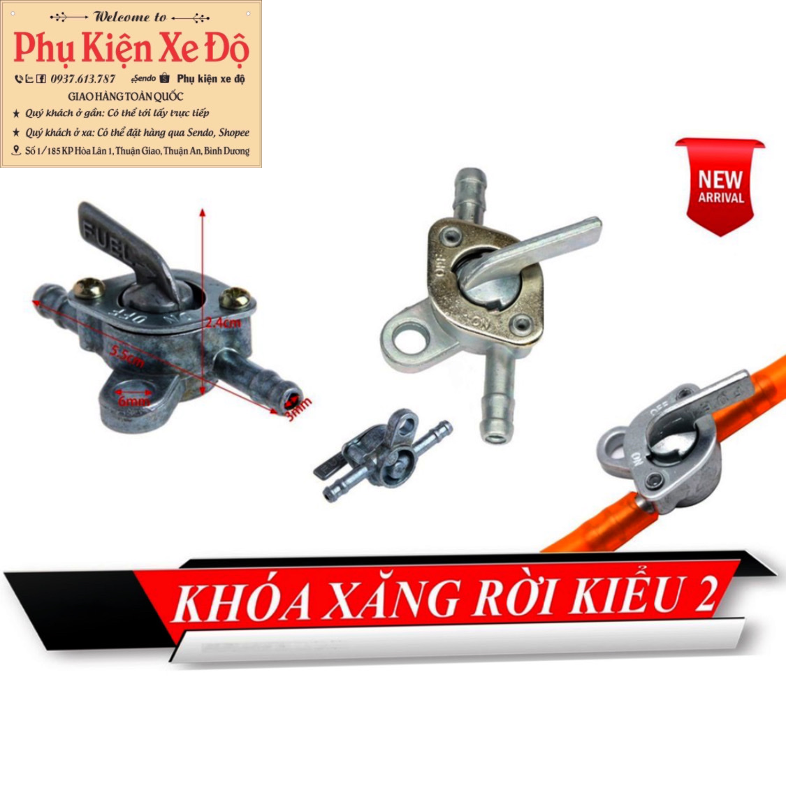 khóa Xăng rời kiểu 2