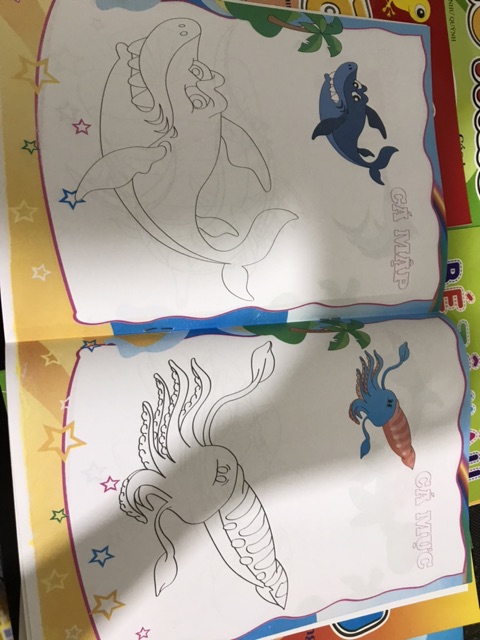 10 quyển vở cho bé tô màu