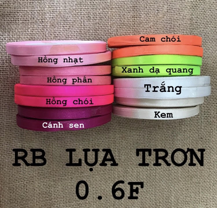 [HCM]RUY BĂNG LỤA TRƠN 0.6F
