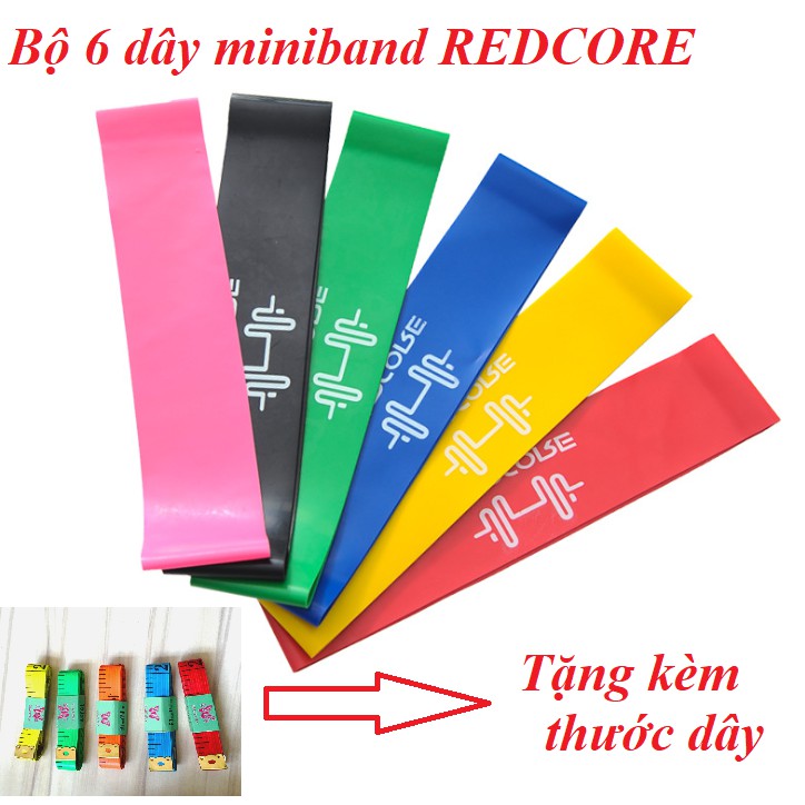 [FREESHIPMAX] Bộ 6 dây kháng lực , miniband tập mông REDCODE cho vòng 3 siêu đẹp