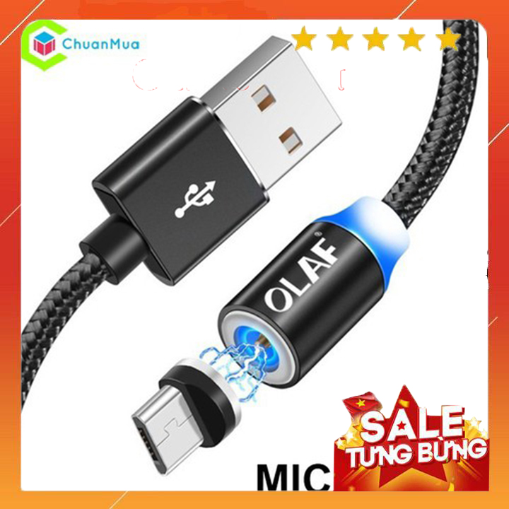 Cáp Sạc Đa Năng 3 Đầu Hit Nam Châm. Lightning, Micro USB Và Type C