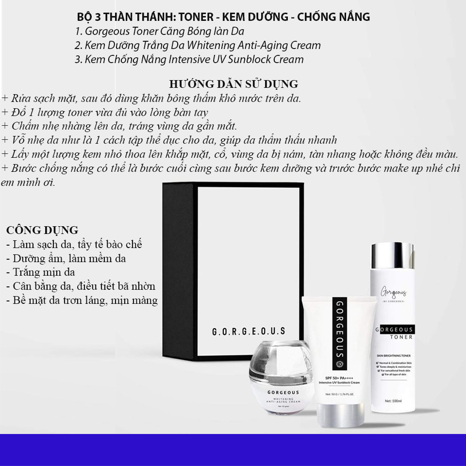 Bộ Ba Cao Cấp Múi Xù Chính Hãng
