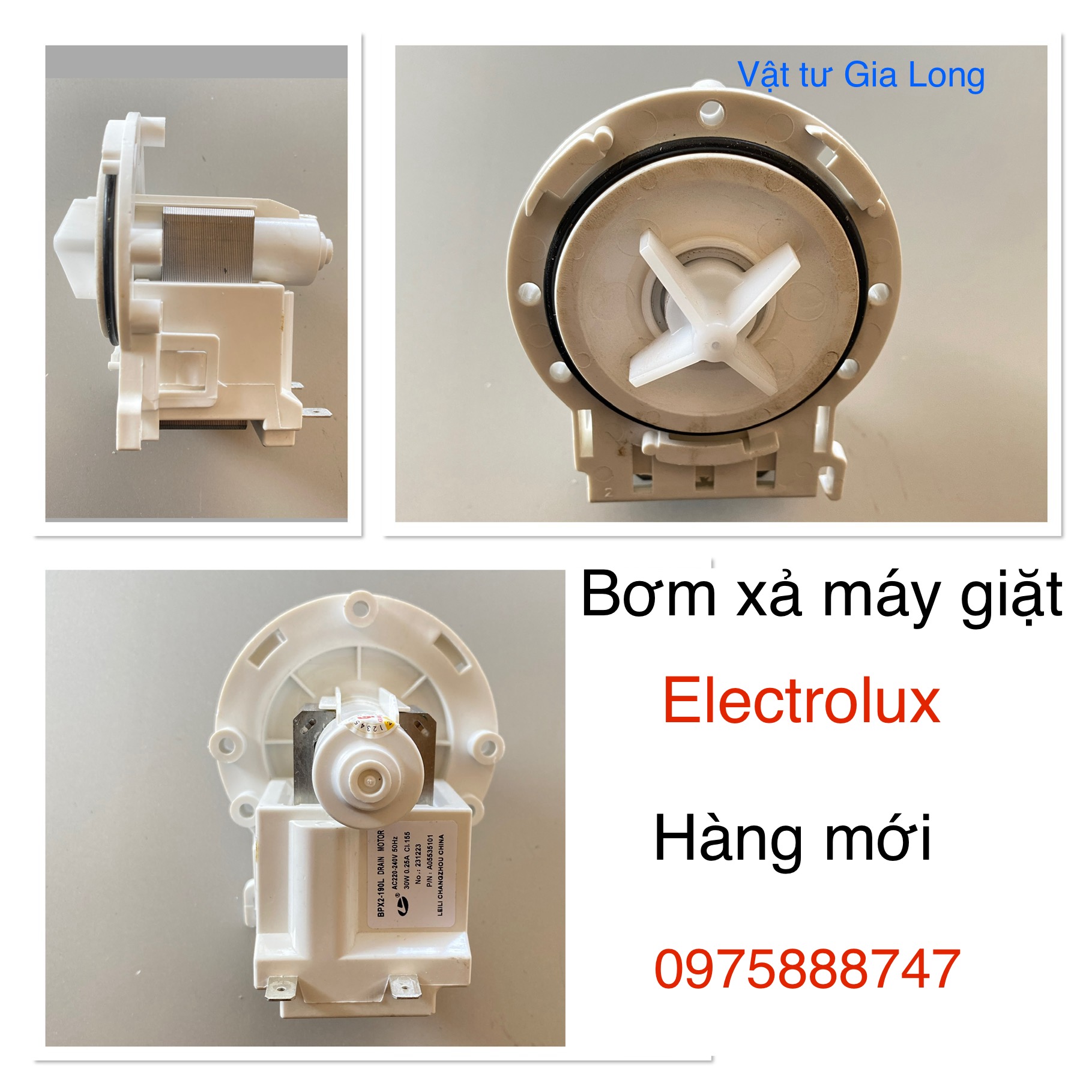 Bơm xả máy giặt Electrolux (mới hãng)