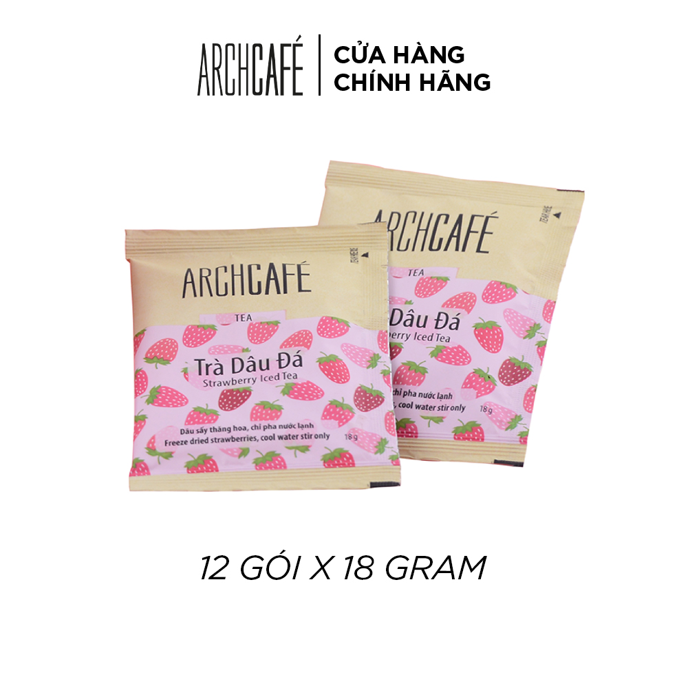 Iced Strawberry Tea- Archcafé Instant Fruit Tea (Box 12 pack x 18g)