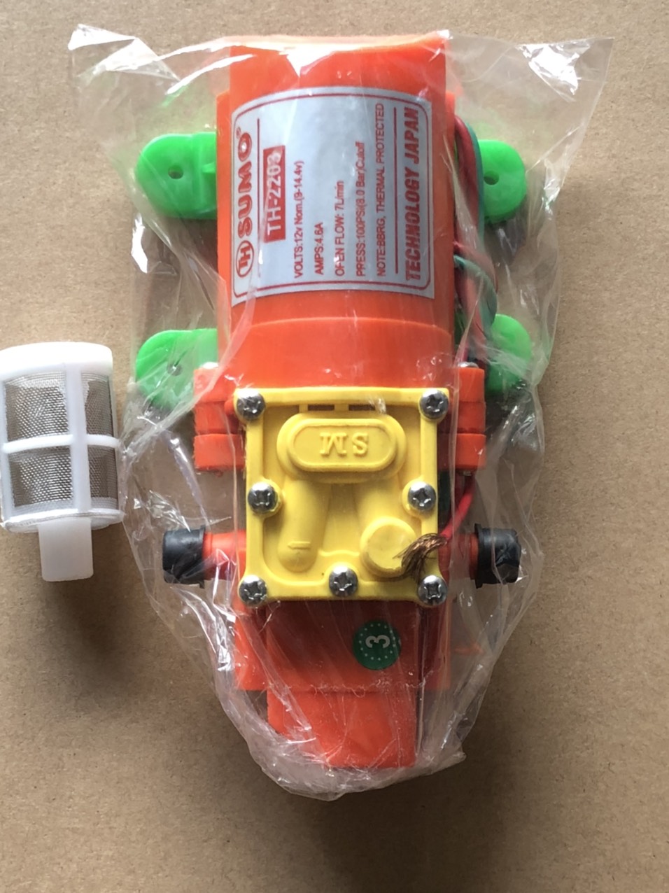 Máy bơm tăng áp mini SUMO CAM 12V tiện lợi
