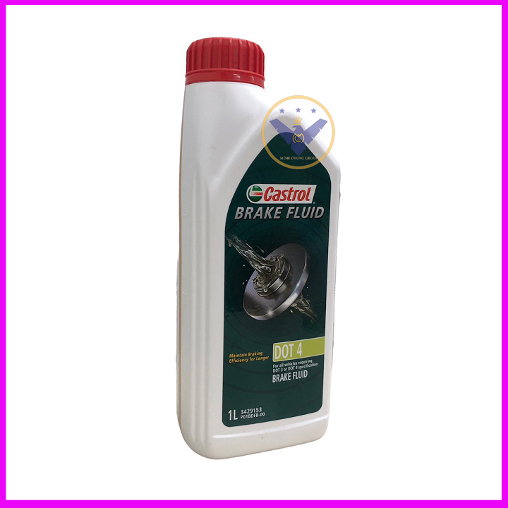 COMBO 2 dầu phanh, dầu thắng Castrol Brake Fluid Dot 4 Lon 1L