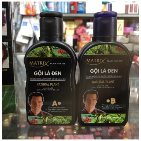 Dầu gội là đen Matrix chai 200ml (100mlx2)