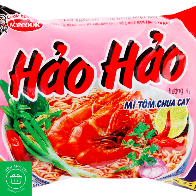 Combo 10 gói mì Hảo Hảo tôm chua cay 75g