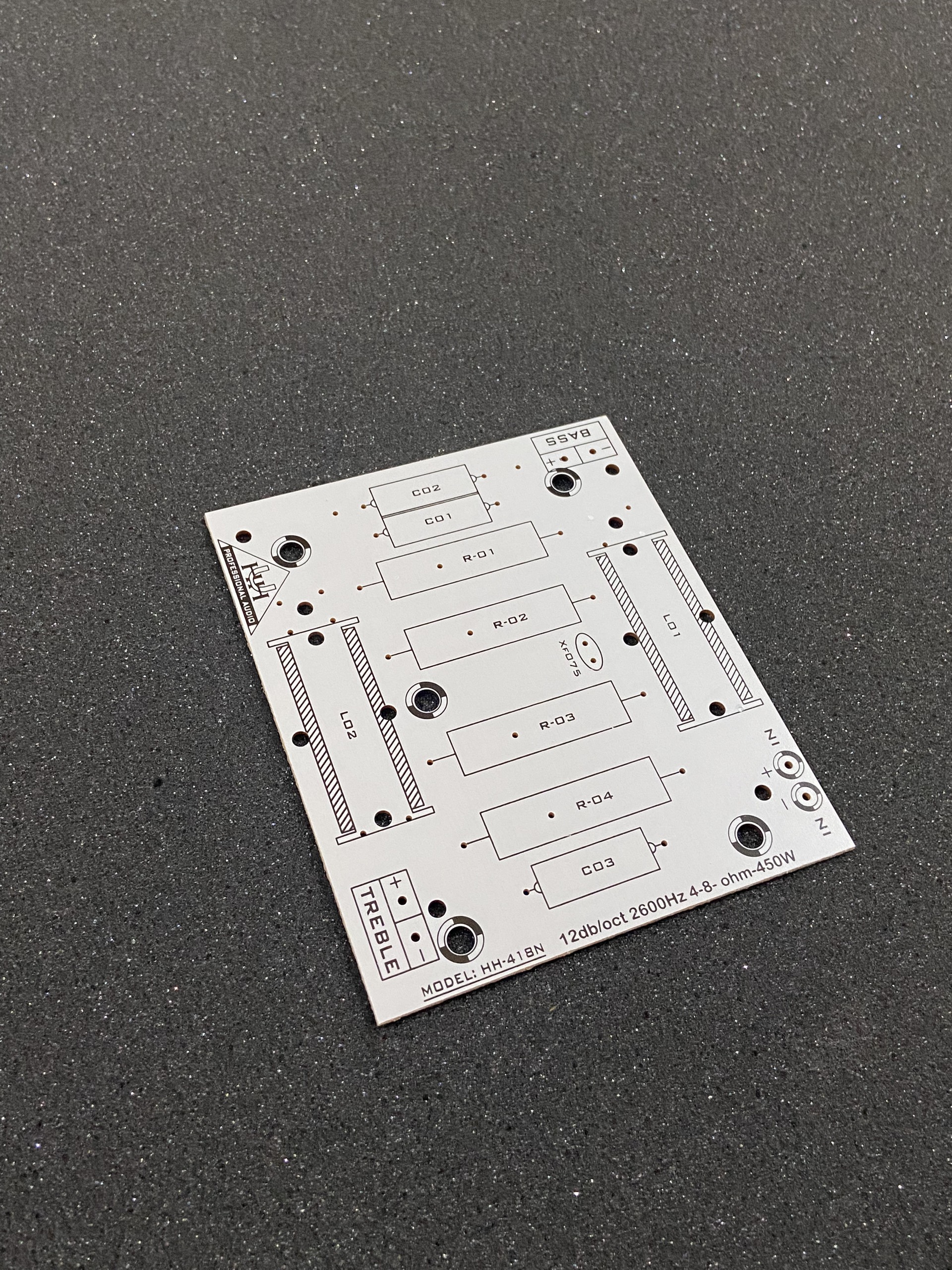 Bo mạch in pcb phân tần loa 1 bass 1 treble ( 1 cái)