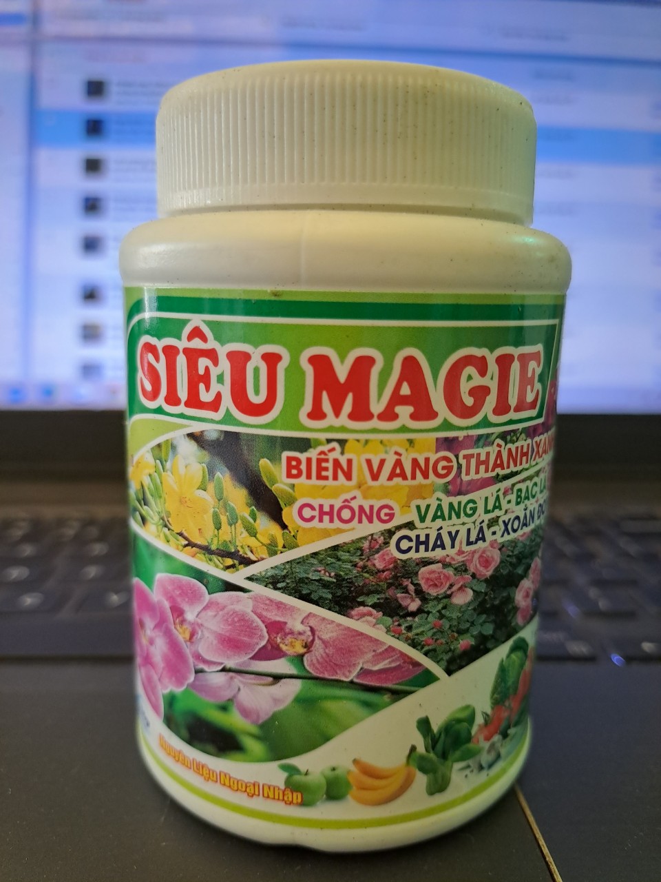 Siêu magie phân bón lá cho lan biến vàng thành xanh, chống vàng lá, bạc lá, cháy lá, xoắn lá 100gr