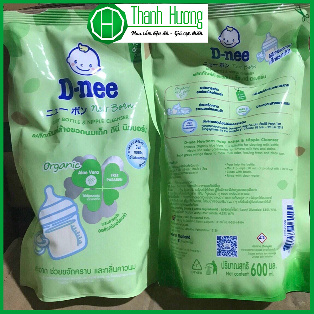 Nước rửa bình sửa Dnee Thailand cho bé 600ml
/1 bịch