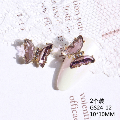 Bướm đá pha lê đính móng gs24