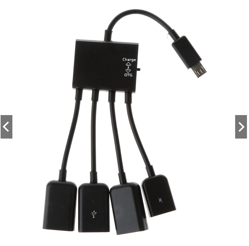 Cáp sạc 4 cổng Micro USB OTG HUB cho Samsung điện thoại Android PC