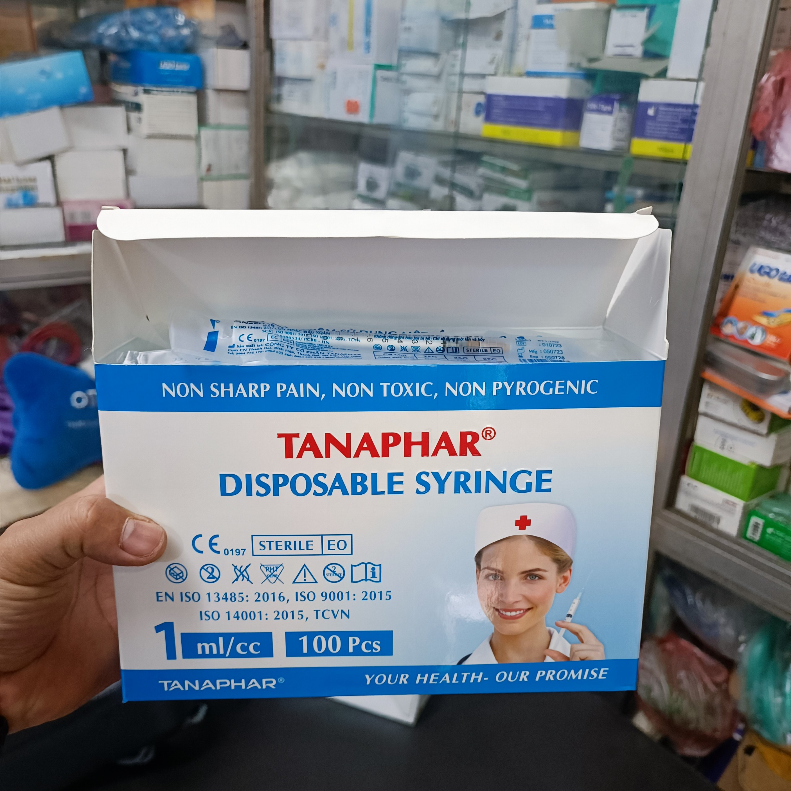 10 Bơm Tiêm 1ml 1cc 25G Sử Dụng 1 Lần