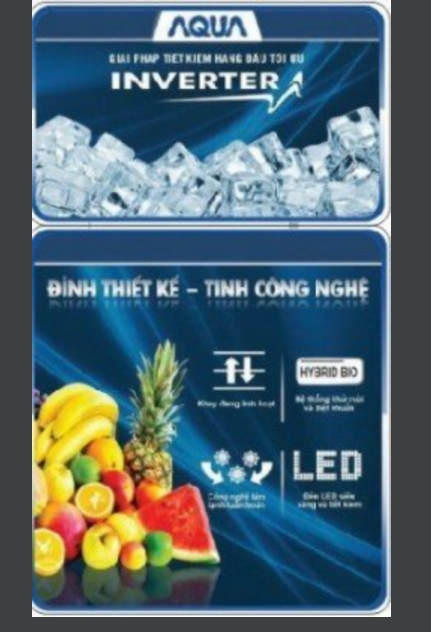 Tem Dán Tủ Lạnh Aqua Và Sanyo - Miếng Dán Tủ Lạnh Sanyo & Aqua ( Dán Bằng Băng Keo 2 Mặt )