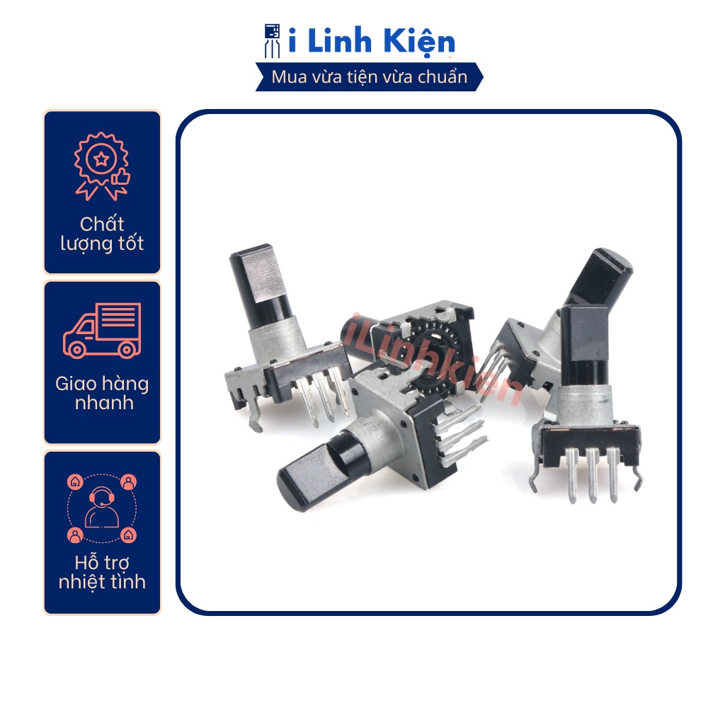 Công tắc volume vô cấp EC12 15mm 3 chân