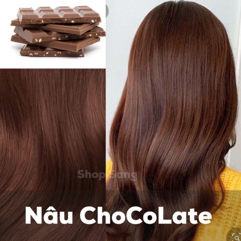 Nhuộm màu socola tại nhà - Thuốc nhuộm tóc màu chocolate giá rẻ
