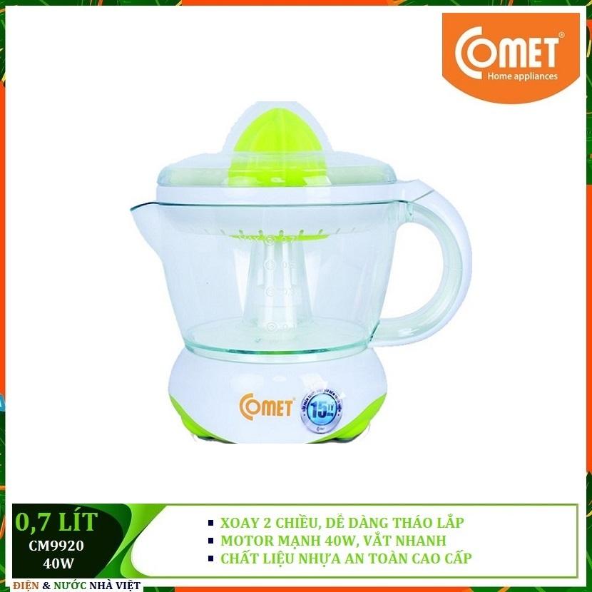 MÁY VẮT CAM 0,7 LÍT XOAY 2 CHIỀU COMET CM9920 - CM9928 ( CÔNG SUẤT 40W )