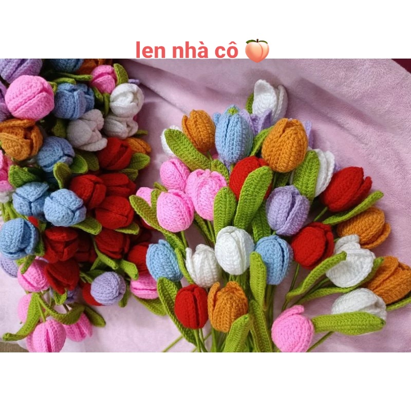 HOA TULIP CÀNH  DÙNG TRANG TRÍ  NHIỀU MÀU ( 1 CÀNH)