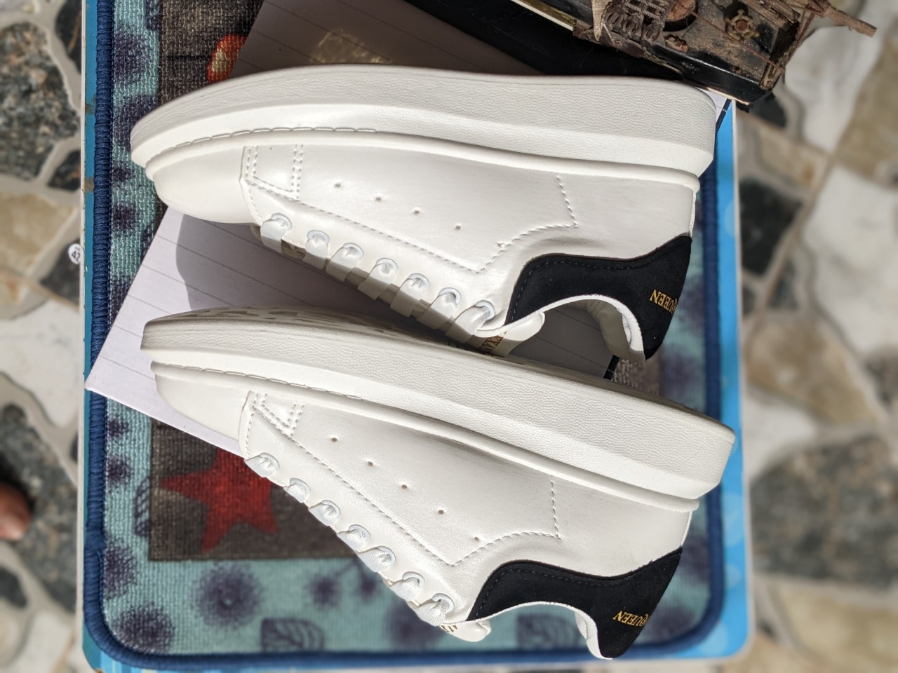 Giày MC Queen gót đen Chất lượng Rep 11 nam nữ Full Size 36-43