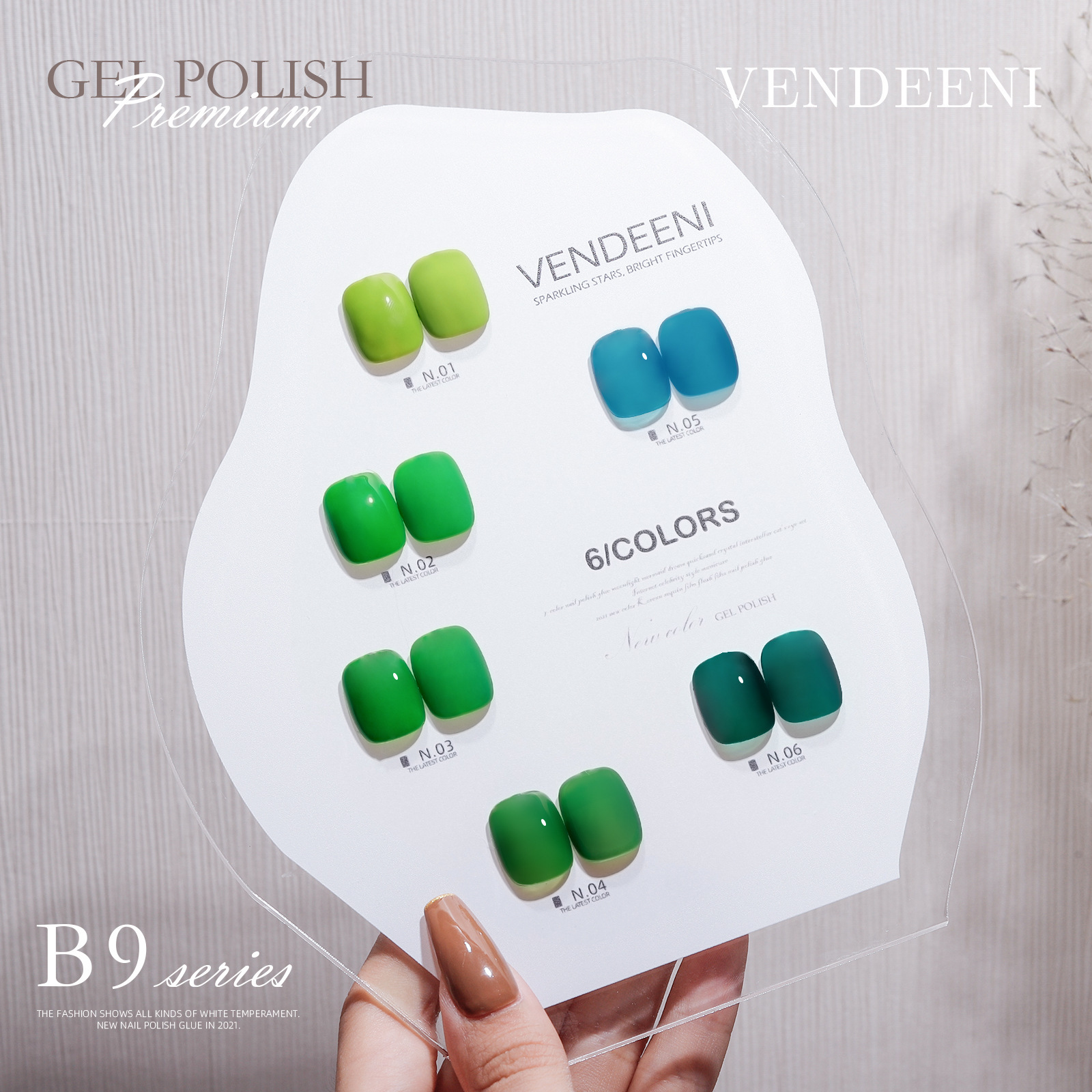 [CHÍNH HÃNG] Sơn gel VENDEENI chai đỏ mã B9 - 15ml - Lẻ màu