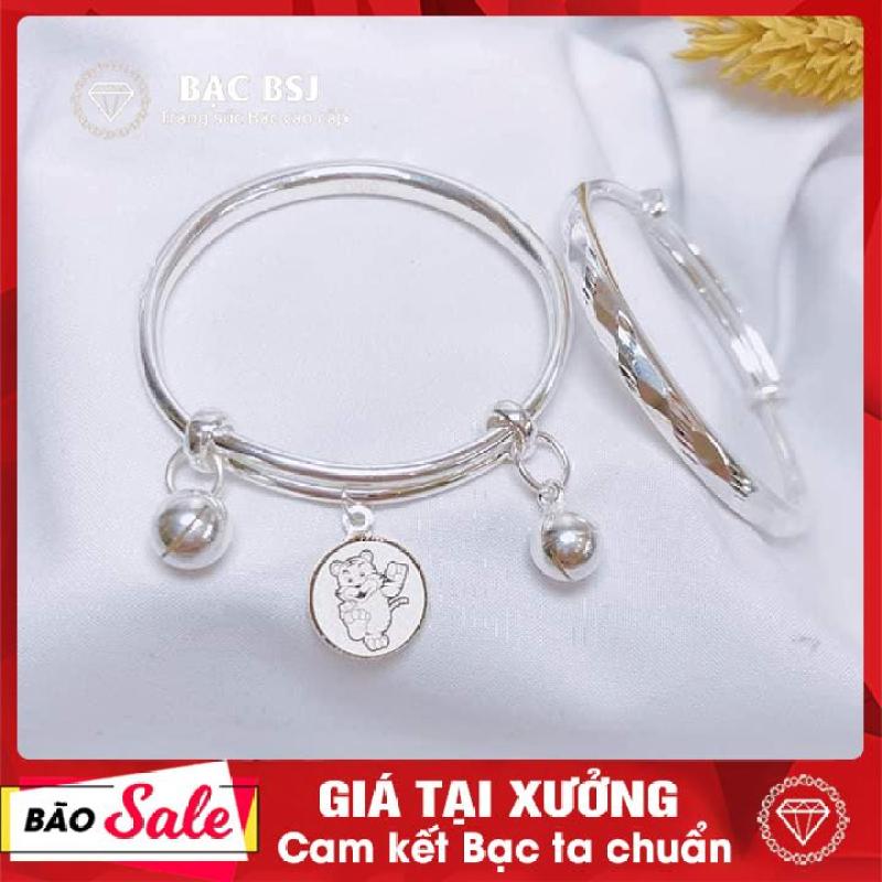 Giá bán Vòng bạc cho bé, lắc bạc cho bé sơ sinh đến 3 tuổi. Bạc ta 999 tốt cho sức khỏe, an toàn của bé yêu. Bạc BSJ