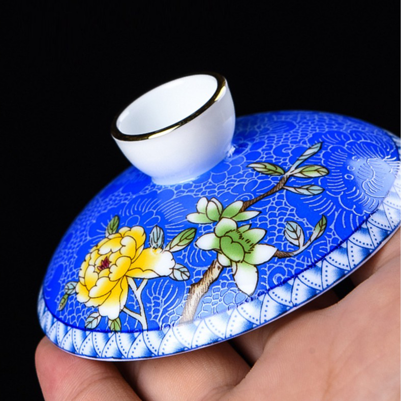 Chén Khải sứ trắng Bạch Định thấu quang 170 ml